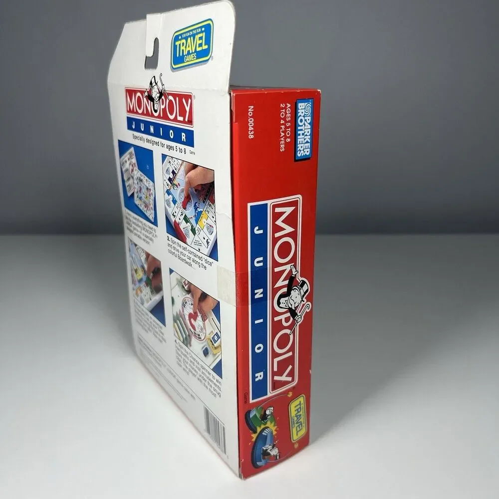 Monopoly Junior 1994 Travel Game by Parker Brothers New old stock sealed!